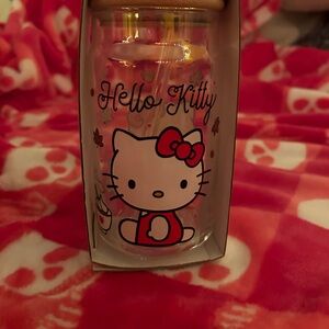 Hello kitty glass tumbler